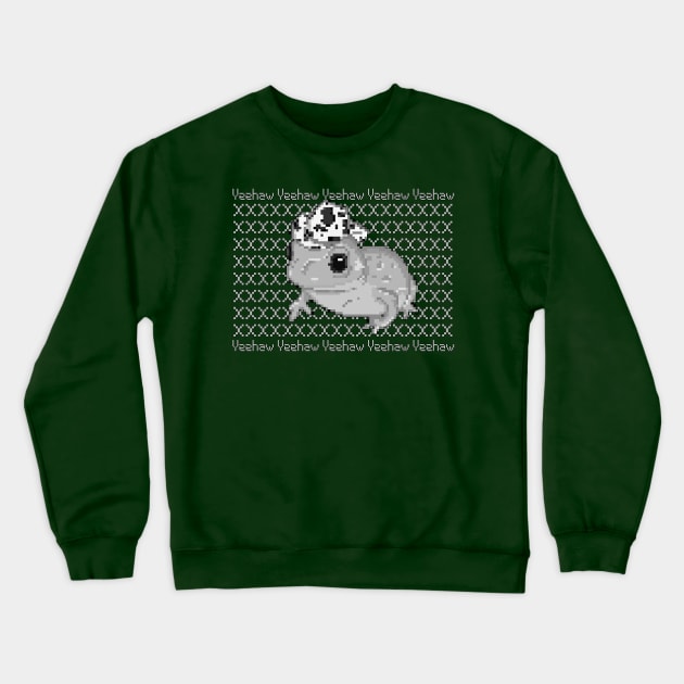 Yeehaw Frog Sweater Crewneck Sweatshirt by RoserinArt